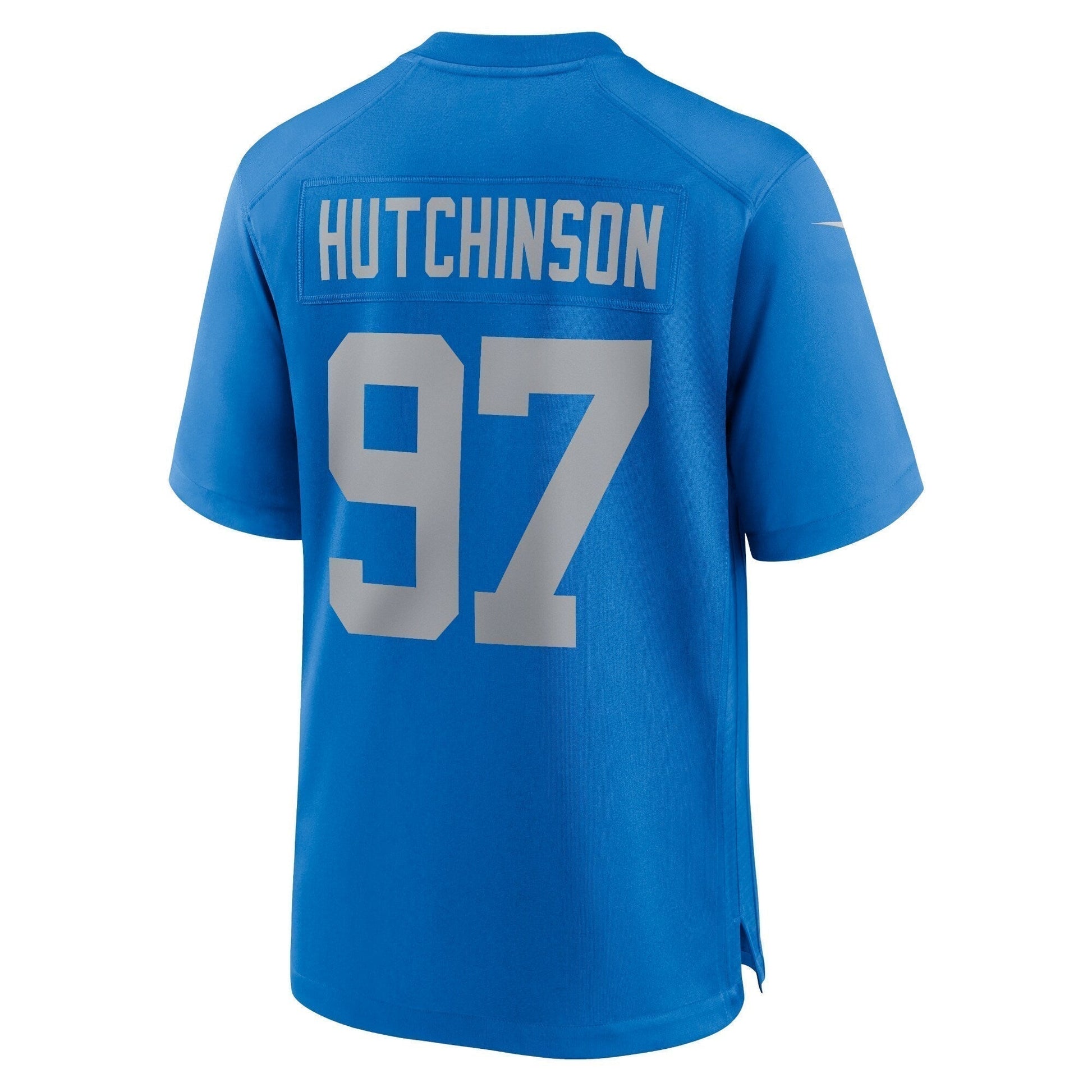 Aidan Hutchinson Detroit Lions Alternate Game Jersey - Blue football jersey product view 3