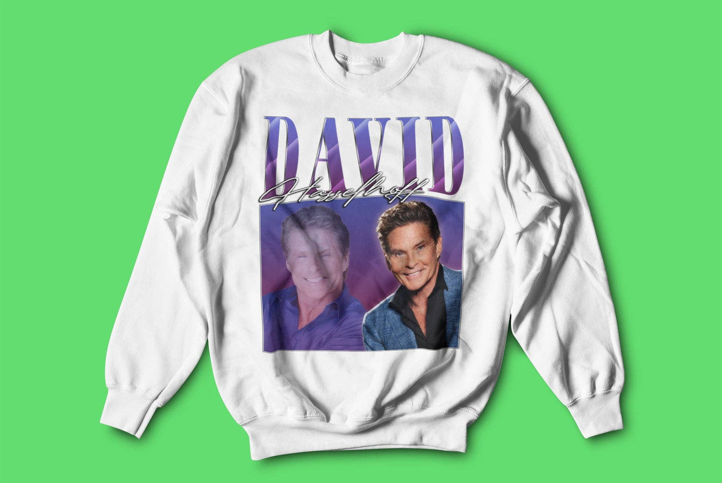 David Hasselhoff Vintage Sweatshirt - Classic Fan Gift Sweat Unisex T-shirt, Sweatshirt, Hoodie, Long Sleeve Tee - T-Shirt, Sweatshirt, Hoodie