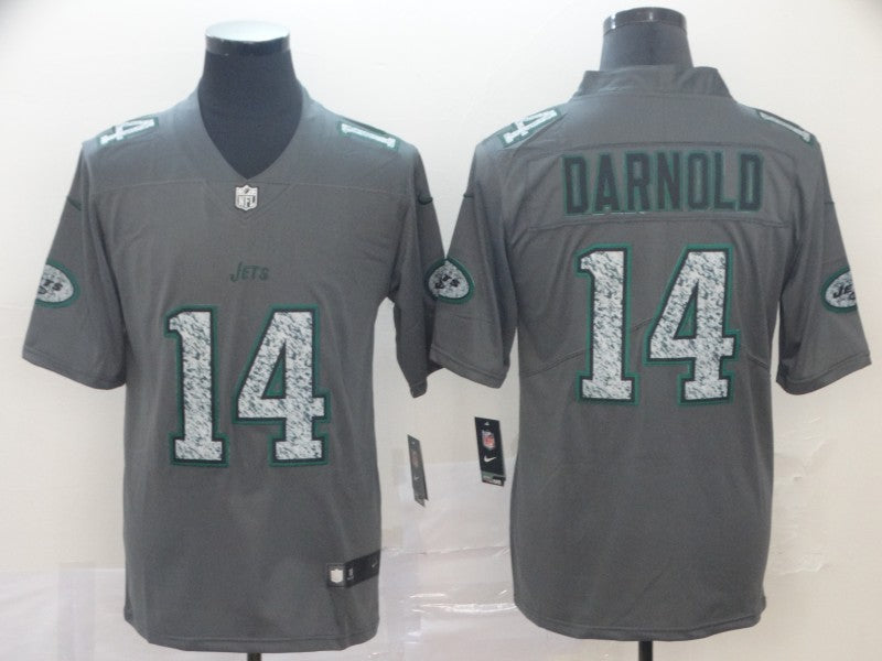 Men's New York Jets Sam Darnold #14 Gray Game Player Jersey1 football jersey product view 1