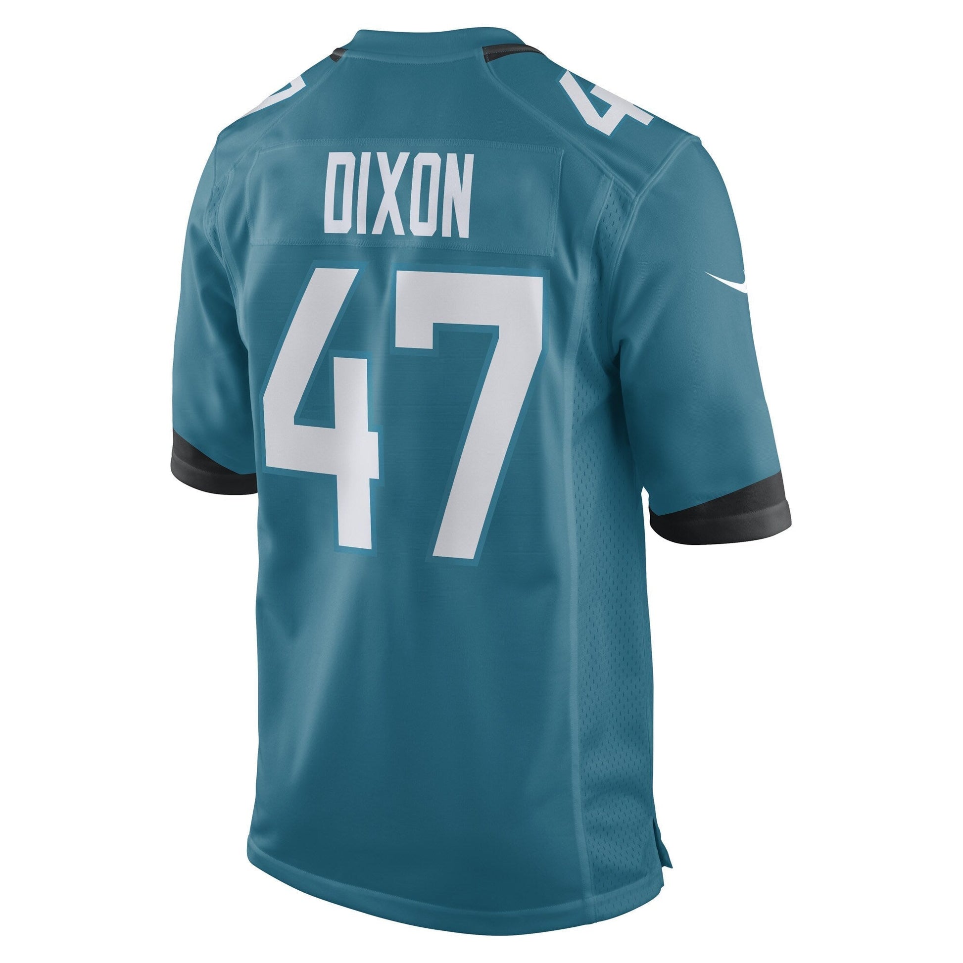 De'Shaan Dixon Jacksonville Jaguars Team Game Jersey - Teal football jersey product view 3