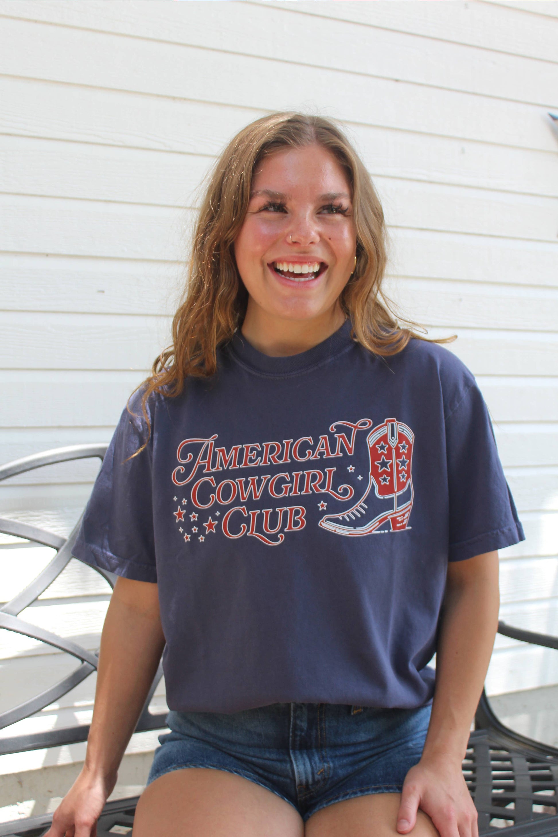American Cowgirl Club Graphic Tee Unisex T-shirt, Sweatshirt, Hoodie, Long Sleeve Tee - T-Shirt, Sweatshirt, Hoodie