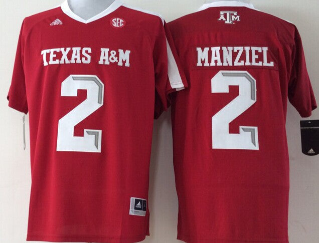 Men's Texas A&M Aggies Johnny Manziel #2 Maroon Player Game Jersey sports jersey product view 1
