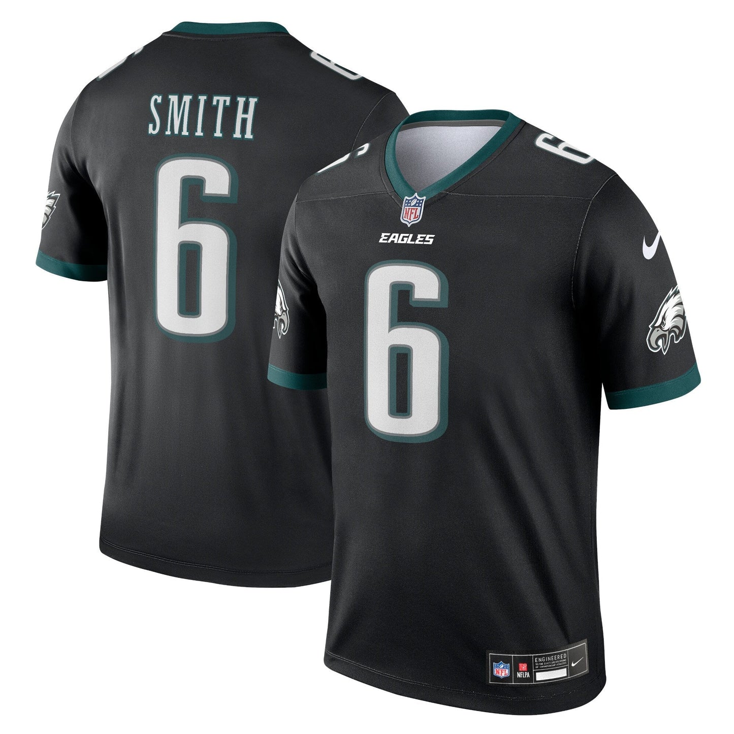 DeVonta Smith Philadelphia Eagles Legend Jersey - Black football jersey product view 1