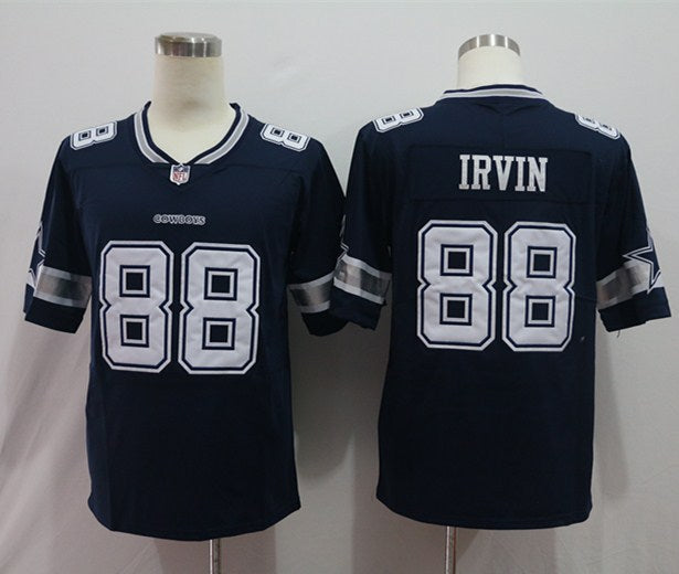 Men's Dallas Cowboys Michael Irvin #88 Navy Game Player Jersey1 football jersey product view 1