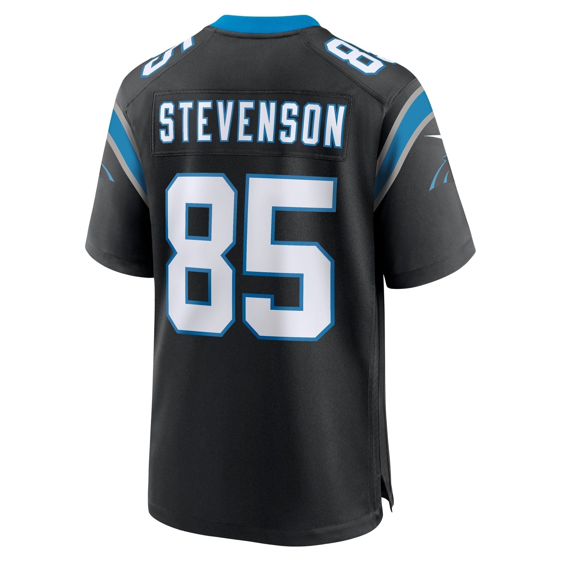 Marquez Stevenson Carolina Panthers Team Game Jersey - Black football jersey product view 3