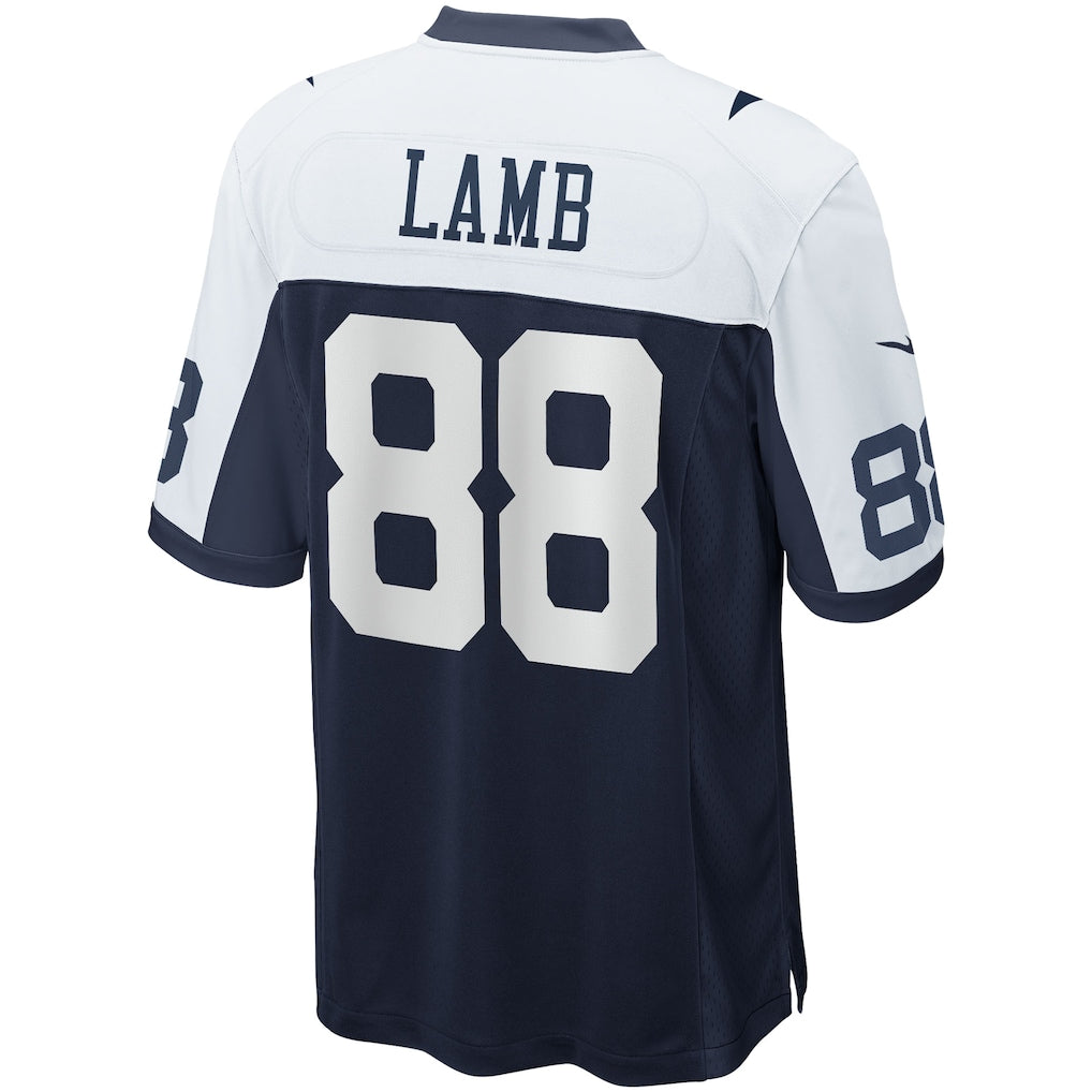 D.Cowboys #88 CeeDee Lamb Navy Alternate Game Team Jersey football jersey product view 1