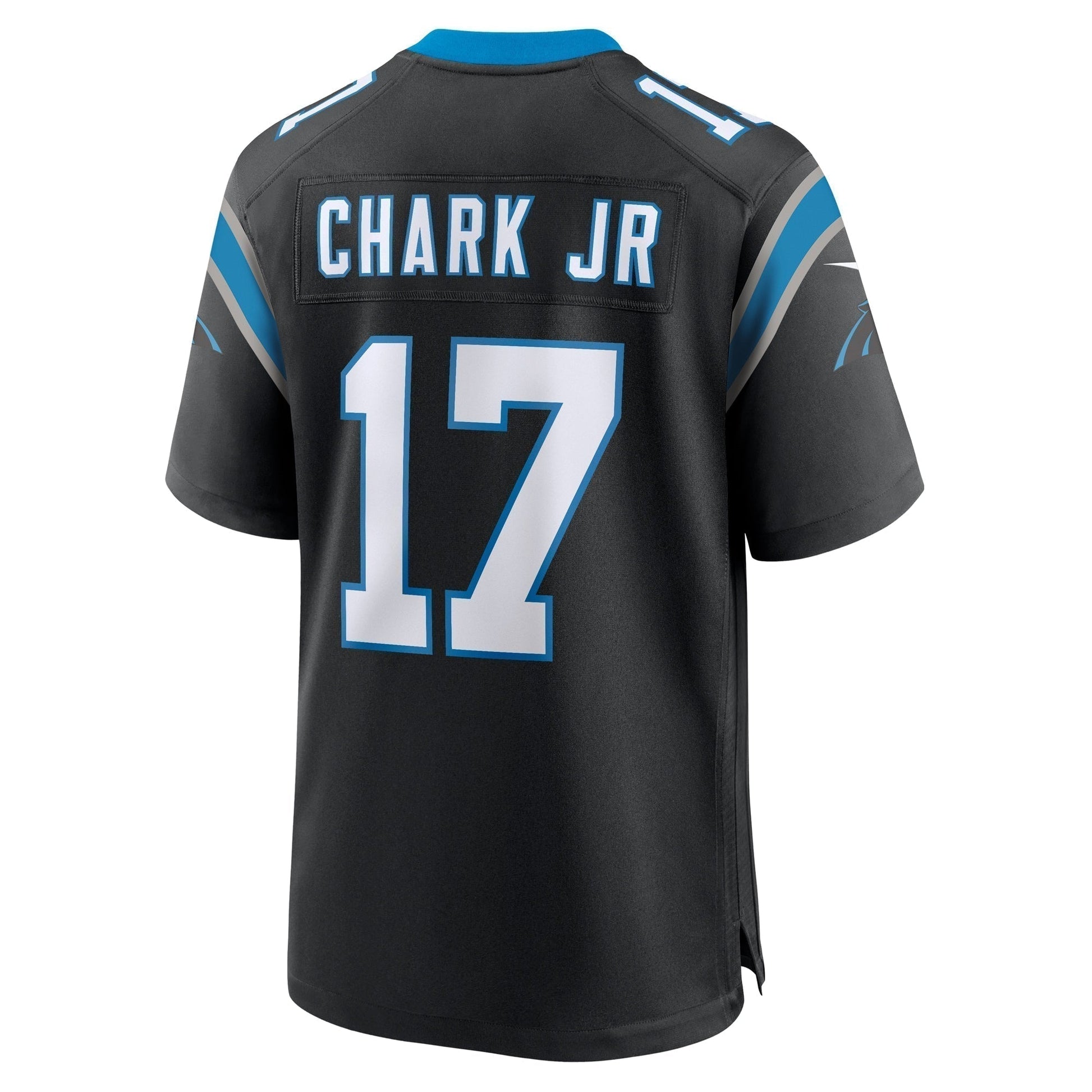 DJ Chark Jr. Carolina Panthers Game Jersey - Black football jersey product view 3