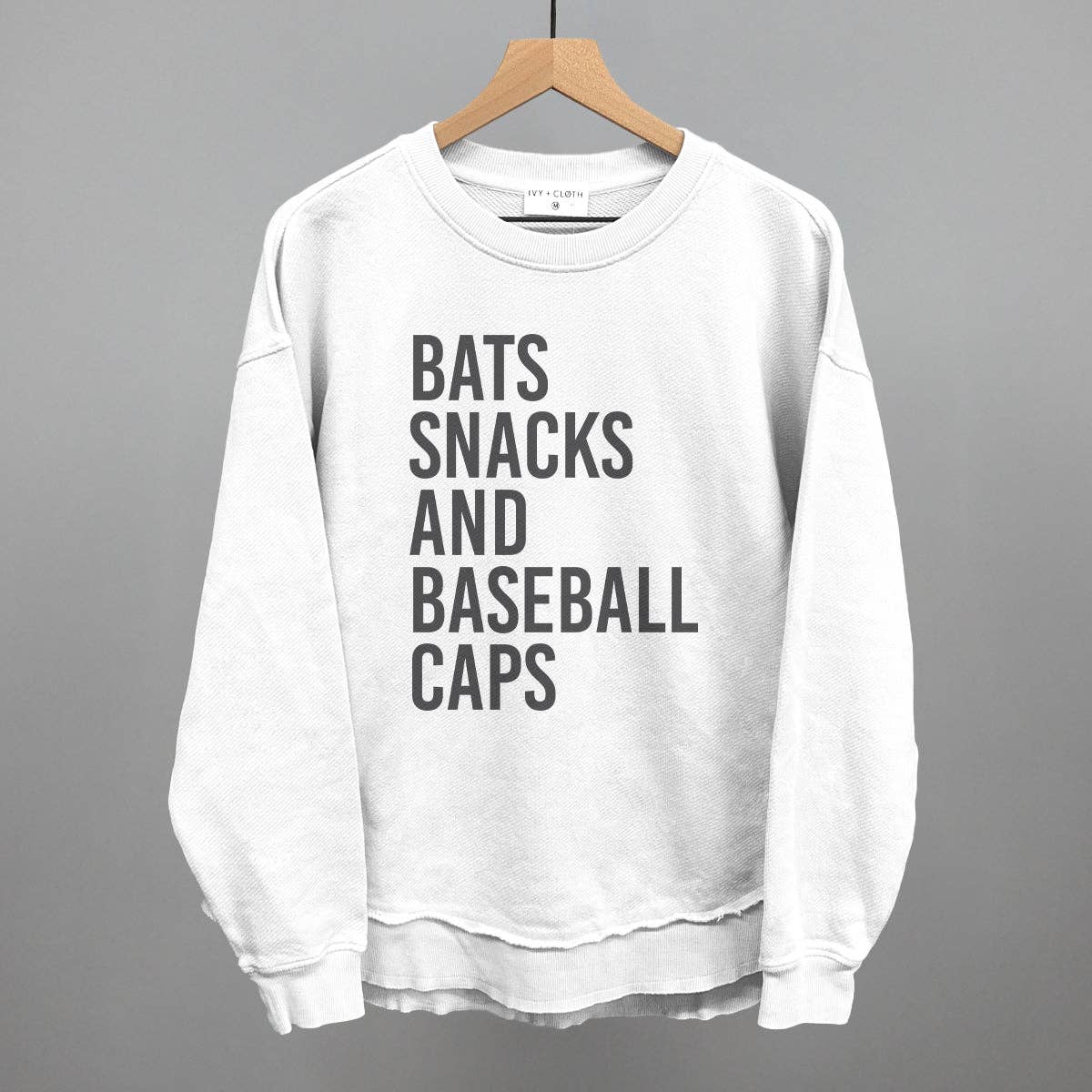 Bats, Snacks, and Baseball Caps Unisex T-shirt, Sweatshirt, Hoodie, Long Sleeve Tee - T-Shirt, Sweatshirt, Hoodie