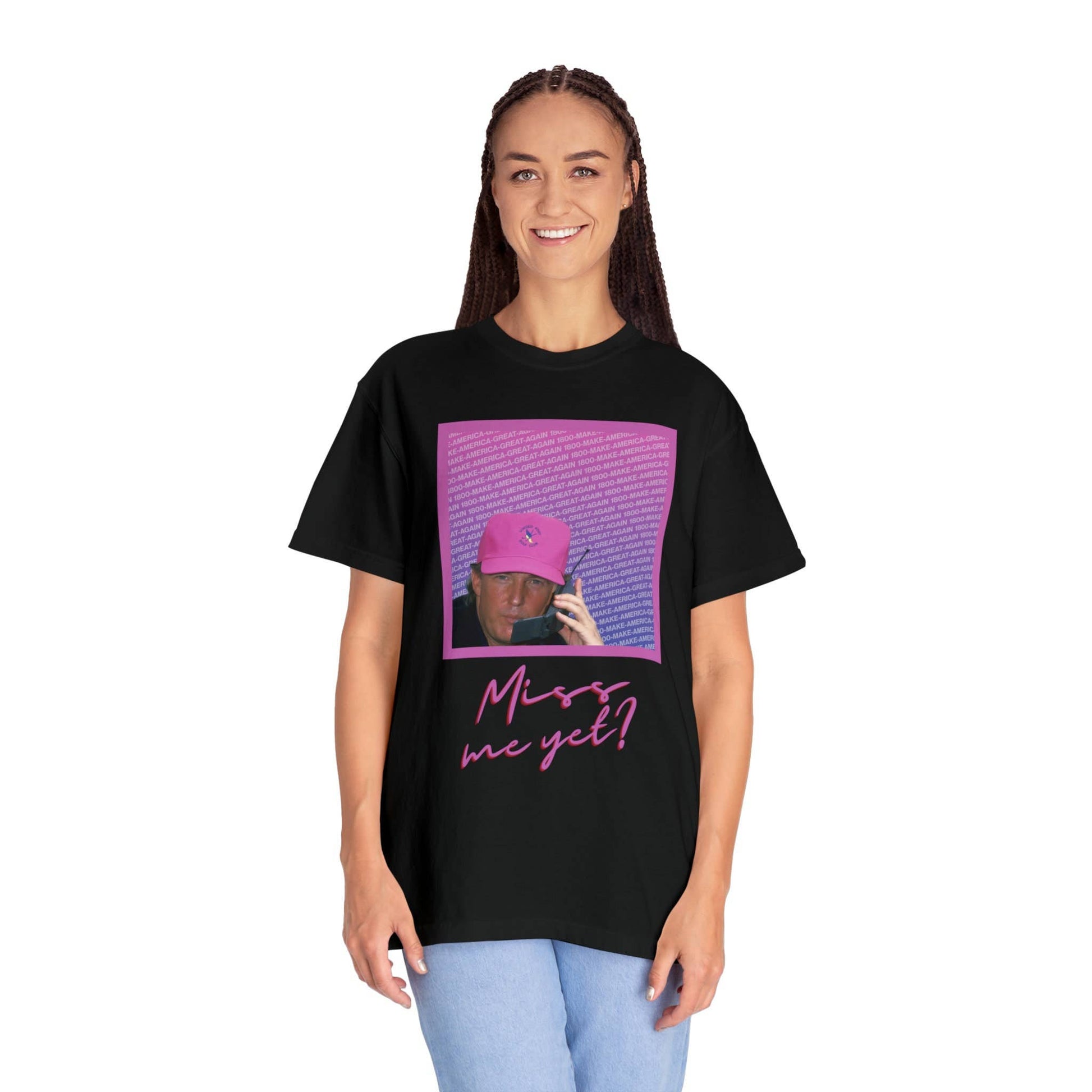 Trump 2024 Miss Me Yet Republican Politics Tee Unisex T-shirt, Sweatshirt, Hoodie, Long Sleeve Tee - T-Shirt, Sweatshirt, Hoodie