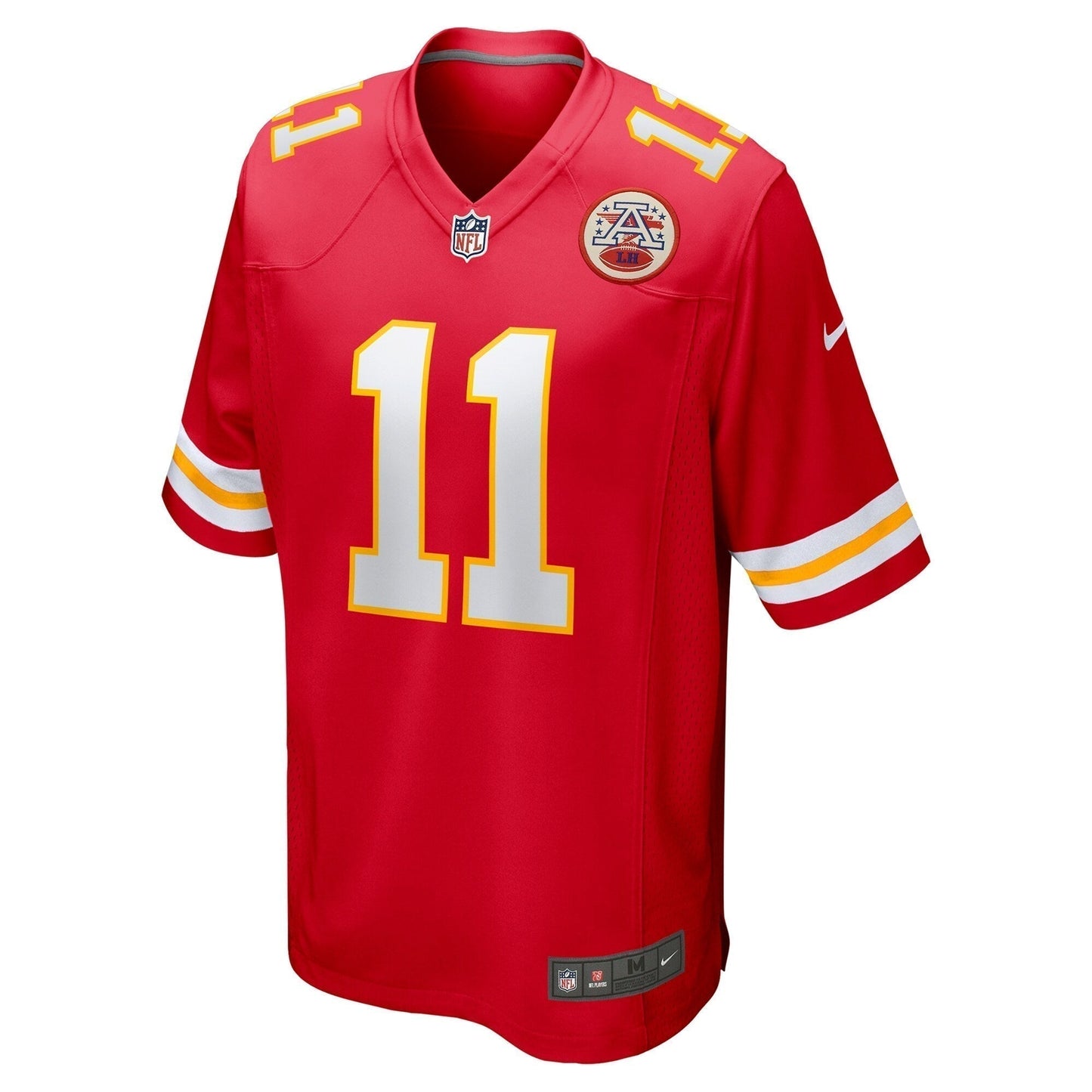 Carson Wentz Kansas City Chiefs Game Jersey - Red football jersey product view 2
