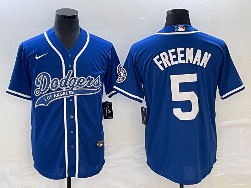 Men's Los Angeles Dodgers Freddie Freeman Royal Player Jersey Joint Edition baseball jersey product view 1