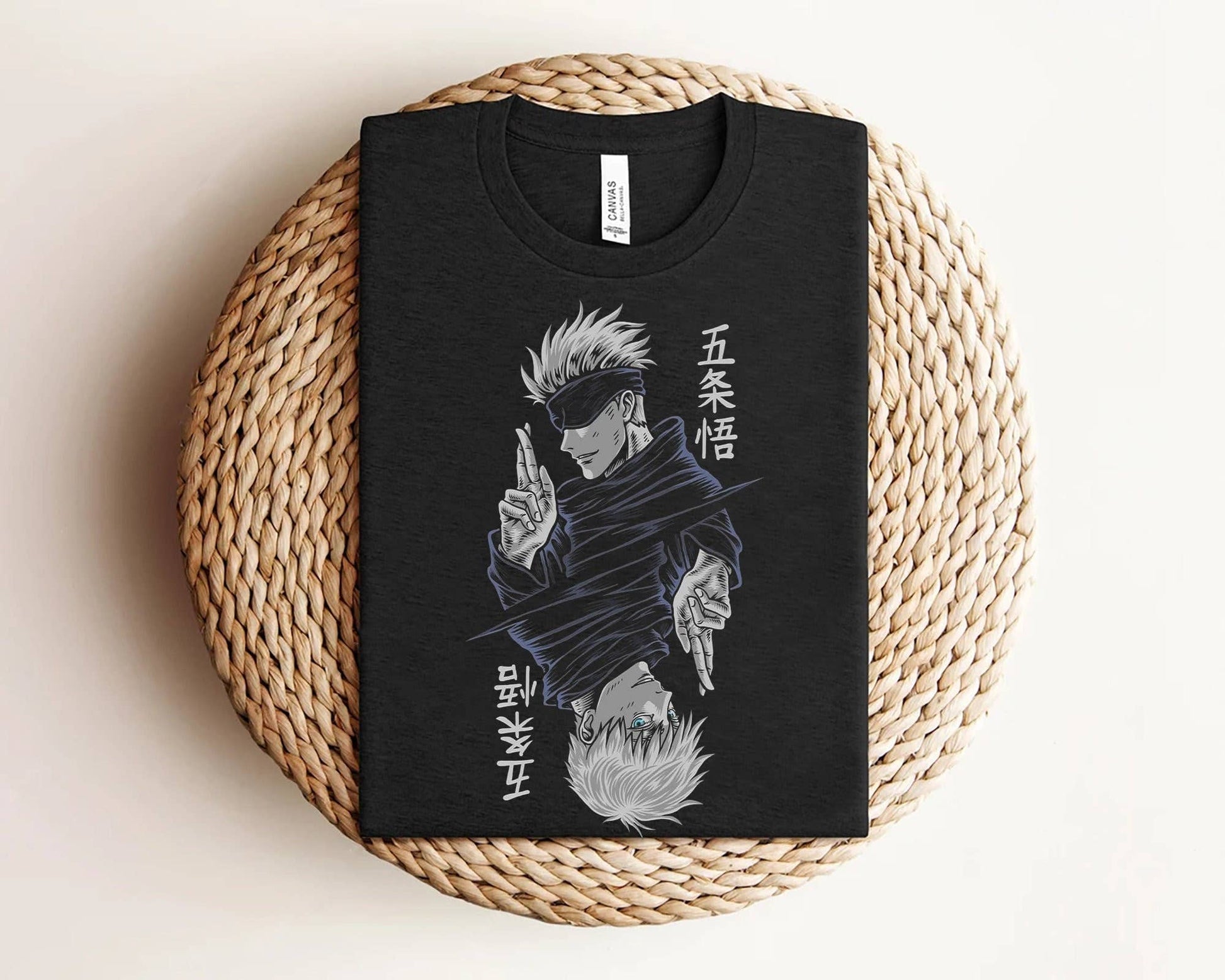 Anime Graphic Tee - Gojo Aesthetic Gift For Him & Her Unisex T-shirt, Sweatshirt, Hoodie, Long Sleeve Tee - T-Shirt, Sweatshirt, Hoodie