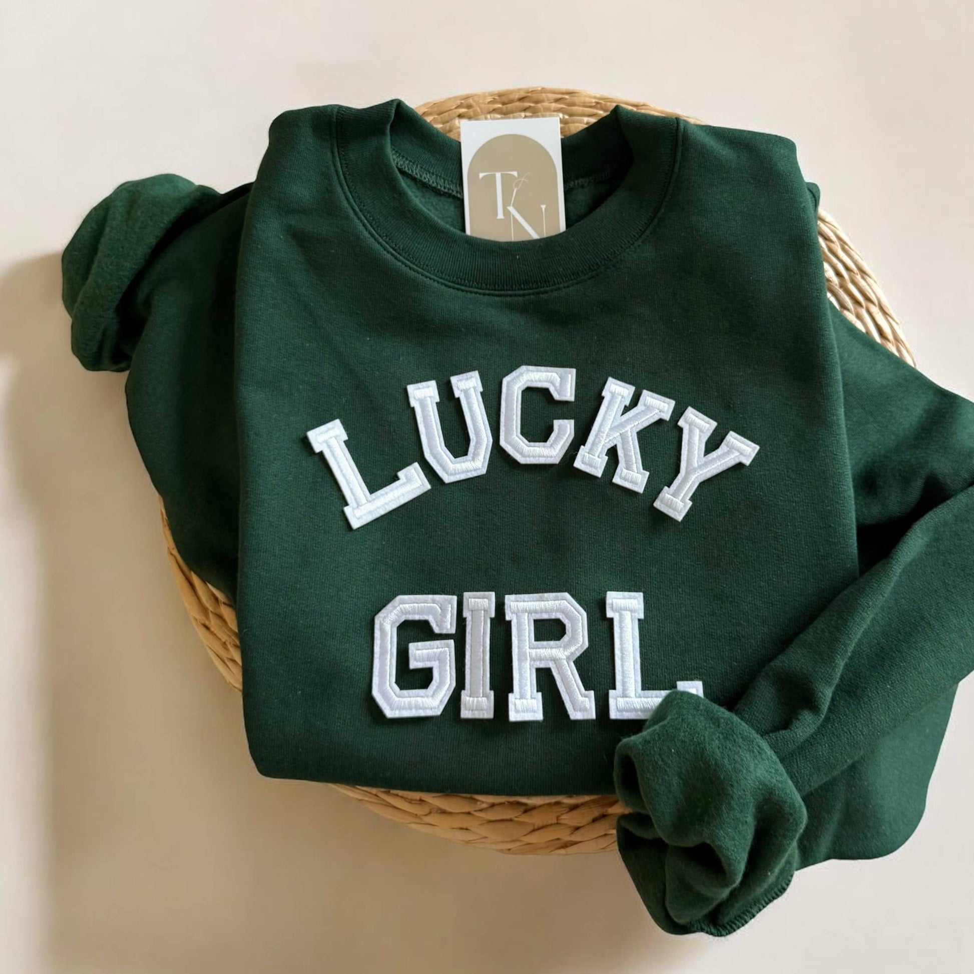 Lucky Girl Sweatshirt, St Patricks Day Sweater Unisex T-shirt, Sweatshirt, Hoodie, Long Sleeve Tee - T-Shirt, Sweatshirt, Hoodie
