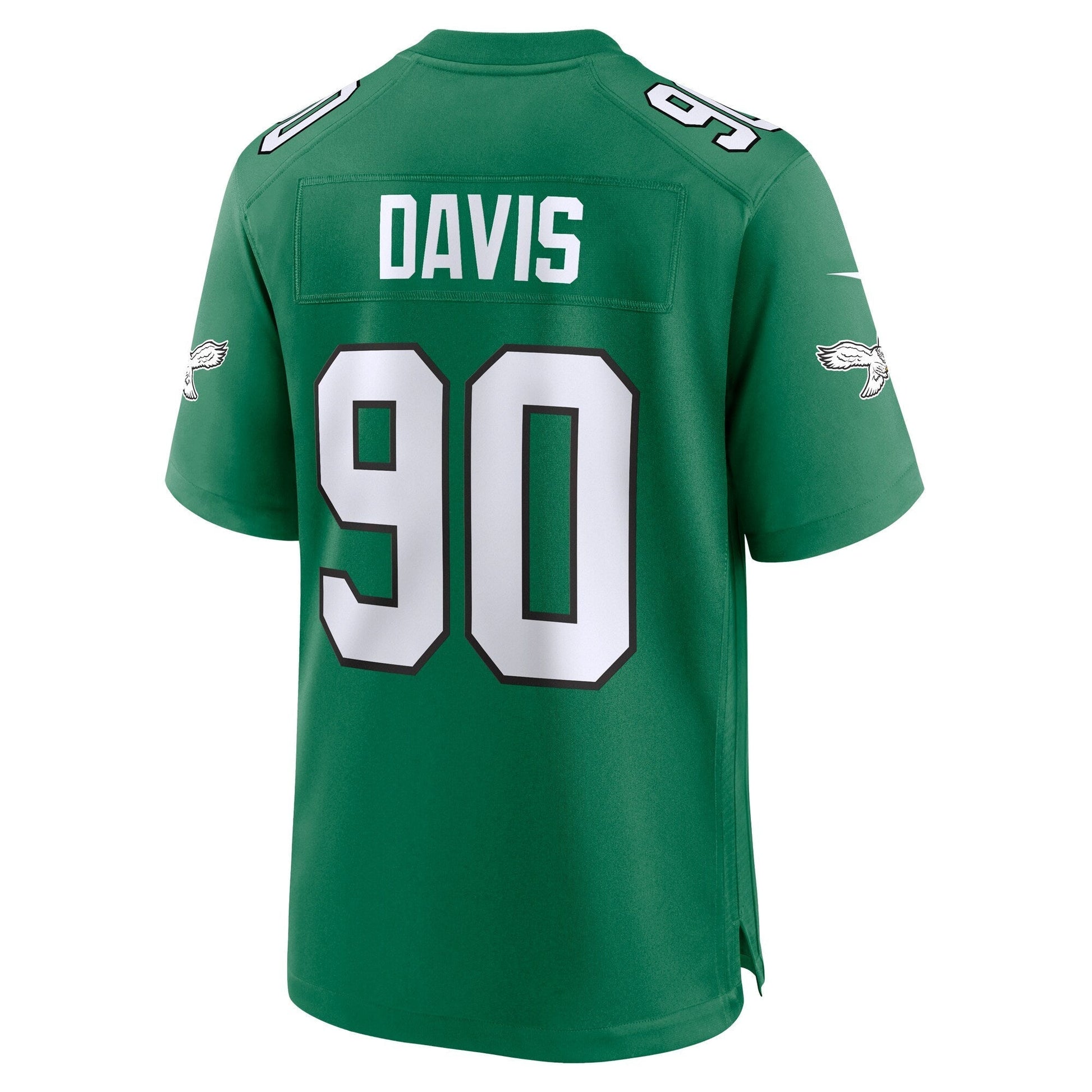 Jordan Davis Philadelphia Eagles Alternate Game Jersey - Kelly Green football jersey product view 3