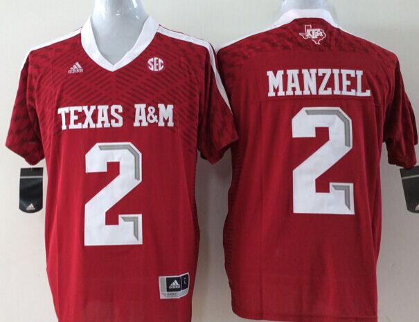 Men's Texas A&M Aggies Johnny Manziel #2 Maroon Player Jersey sports jersey product view 1