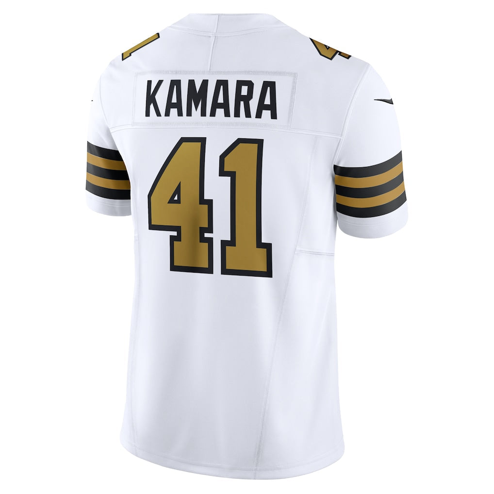 NO.Saints #41 Alvin Kamara White Alternate Vapor F.U.S.E. Limited Jersey football jersey product view 1