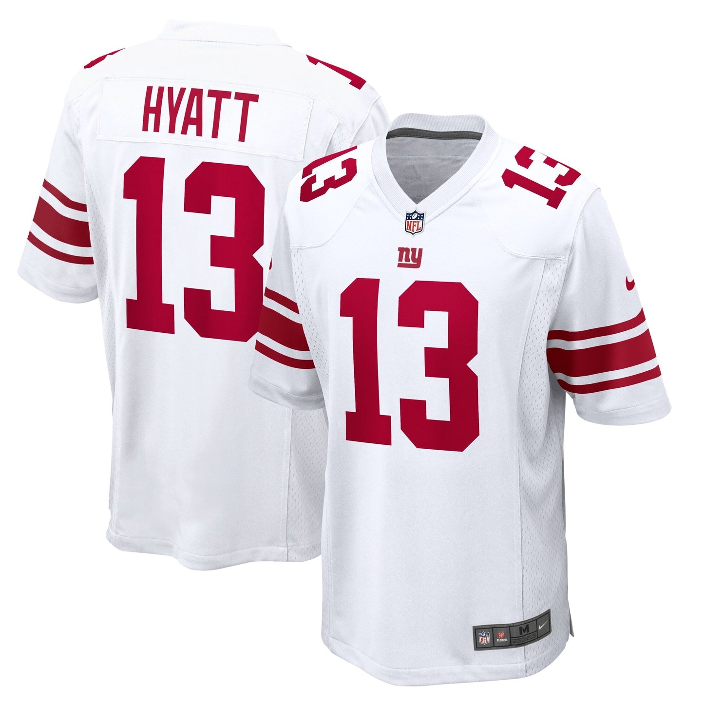 Jalin Hyatt New York Giants Game Jersey - White football jersey product view 1