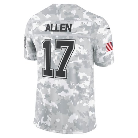 Men's Buffalo Bills Josh Allen Arctic Camo 2024 Salute to Service Limited Jersey football jersey product view 3