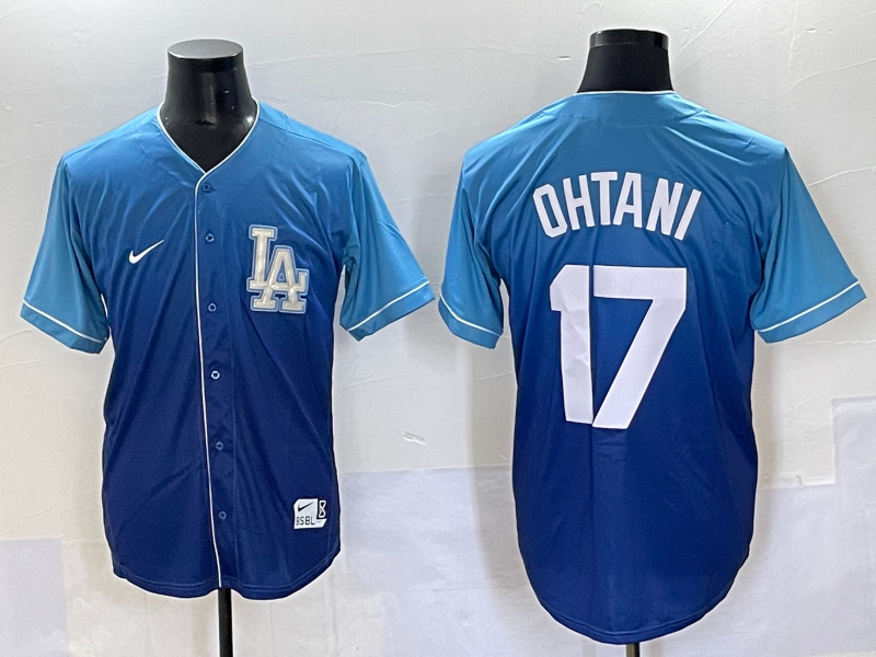 Men's Los Angeles Dodgers Shohei Ohtani #17 Blue Team Player Jersey baseball jersey product view 1