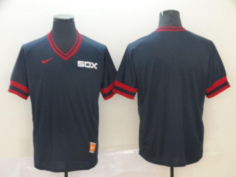 Men's Chicago White Sox Navy Cooperstown Collection Blank Jersey baseball jersey product view 1