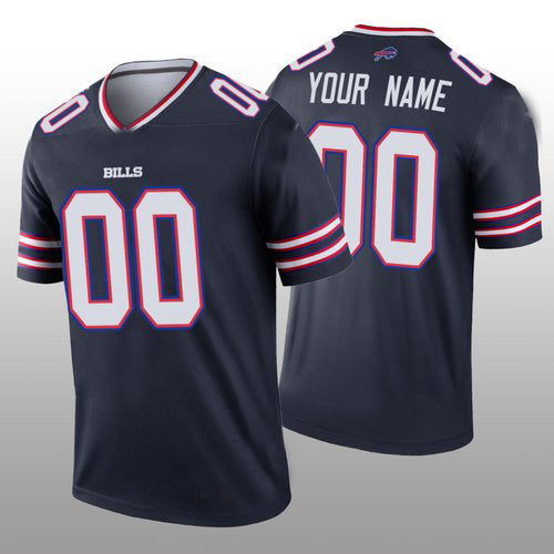 Custom1 Buffalo Bills Navy Inverted Legend Jersey1 Stitched Jersey1 Football Jerseys football jersey product view 1