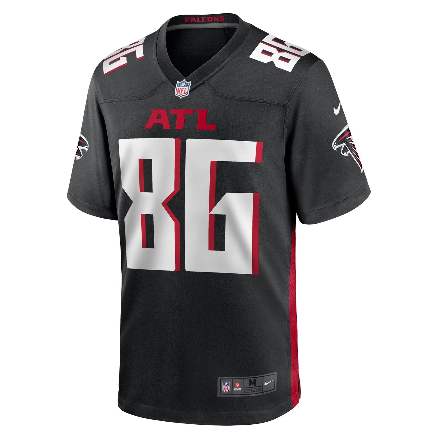 CJ Saunders Atlanta Falcons Team Game Jersey - Black football jersey product view 2