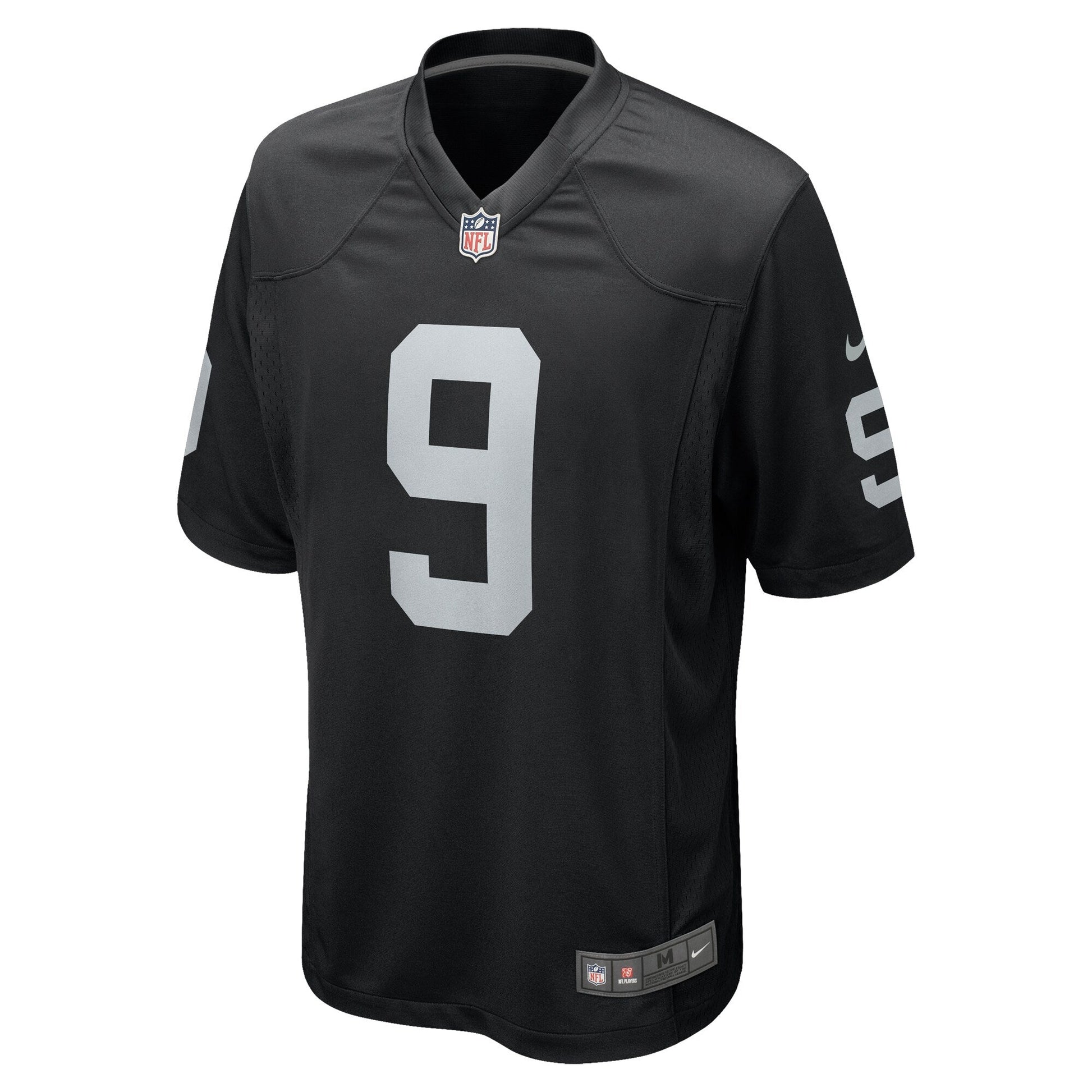 Tyree Wilson Las Vegas Raiders Game Jersey - Black football jersey product view 2