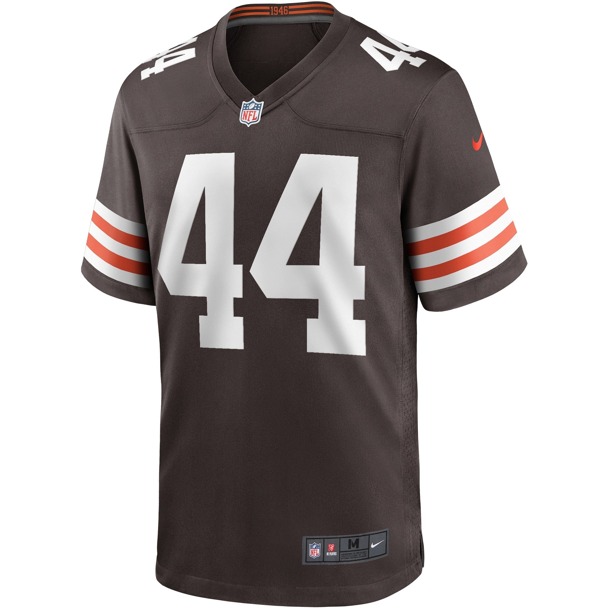 Leroy Kelly Cleveland Browns Game Retired Jersey - Brown football jersey product view 2