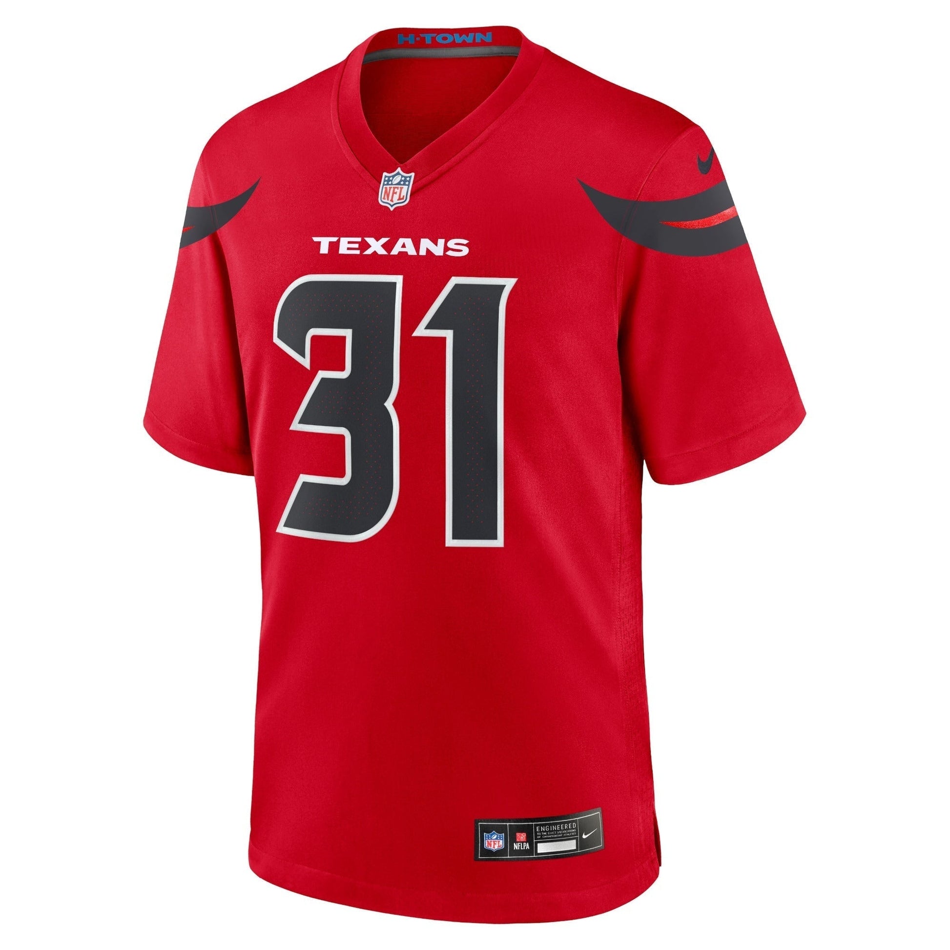Dameon Pierce Houston Texans Alternate Game Jersey - Red football jersey product view 2