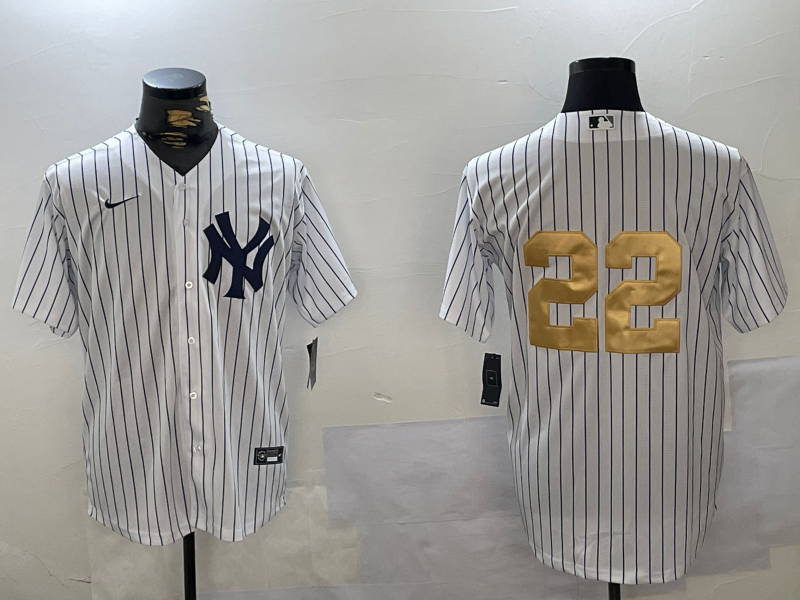 Men's New York Yankees Juan Soto #22 White Player Jersey baseball jersey product view 1