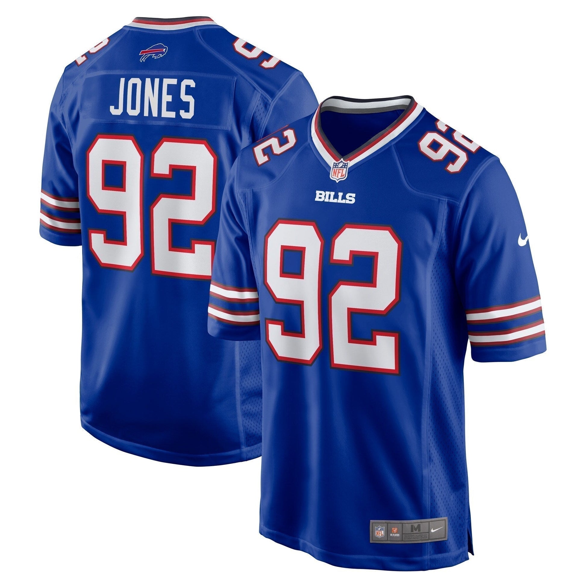 DaQuan Jones Buffalo Bills Game Jersey - Royal football jersey product view 1
