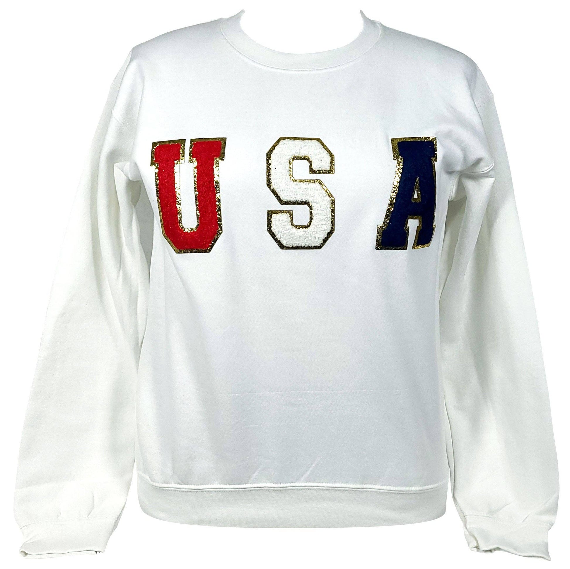 SW-6723 Usa-White Sweatshirt Unisex T-shirt, Sweatshirt, Hoodie, Long Sleeve Tee - T-Shirt, Sweatshirt, Hoodie