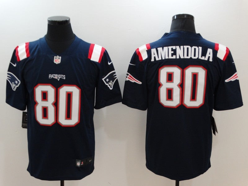 Men's New England Patriots Danny Amendola Navy Game Player Jersey football jersey product view 1