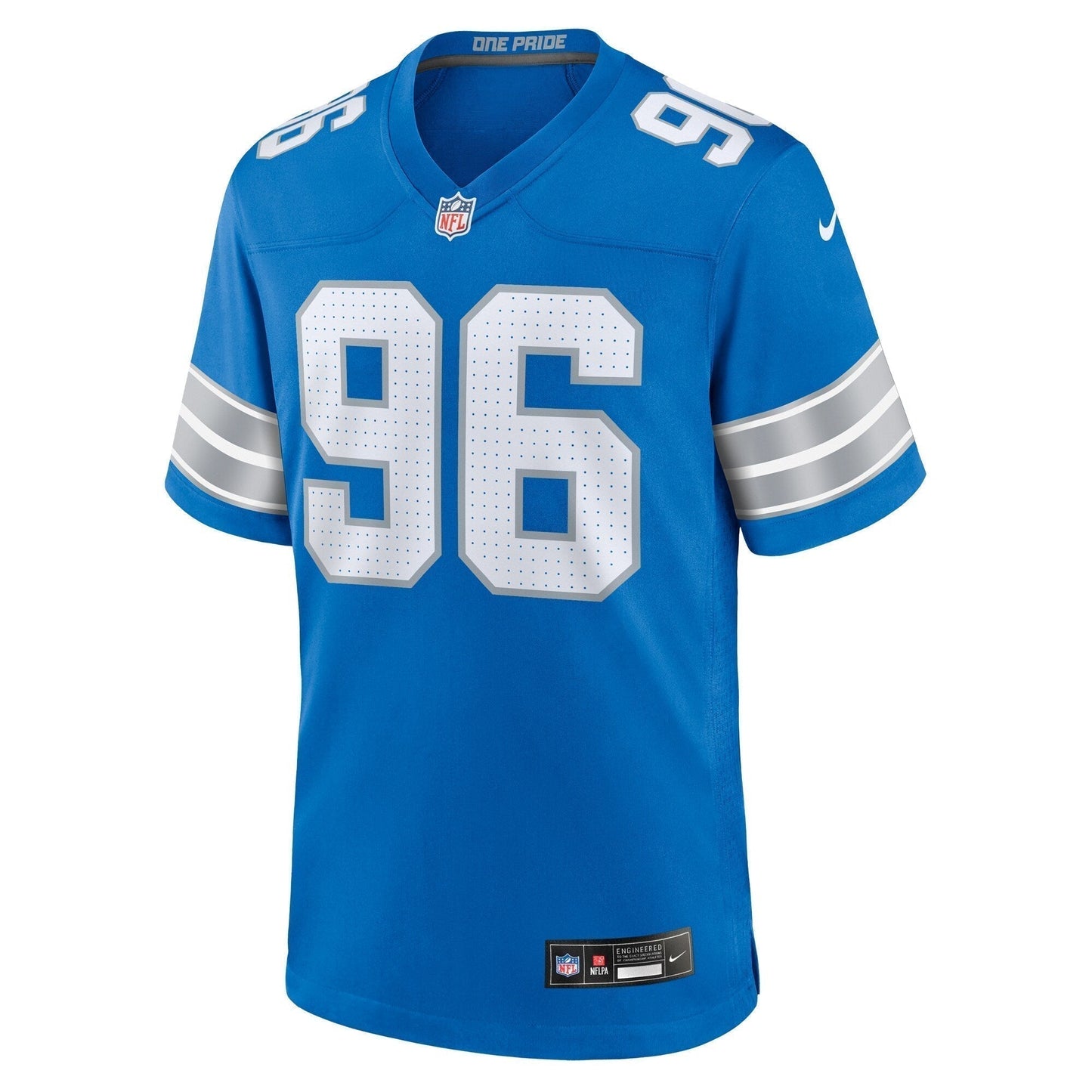 Kyle Peko Detroit Lions Game Jersey - Blue football jersey product view 2