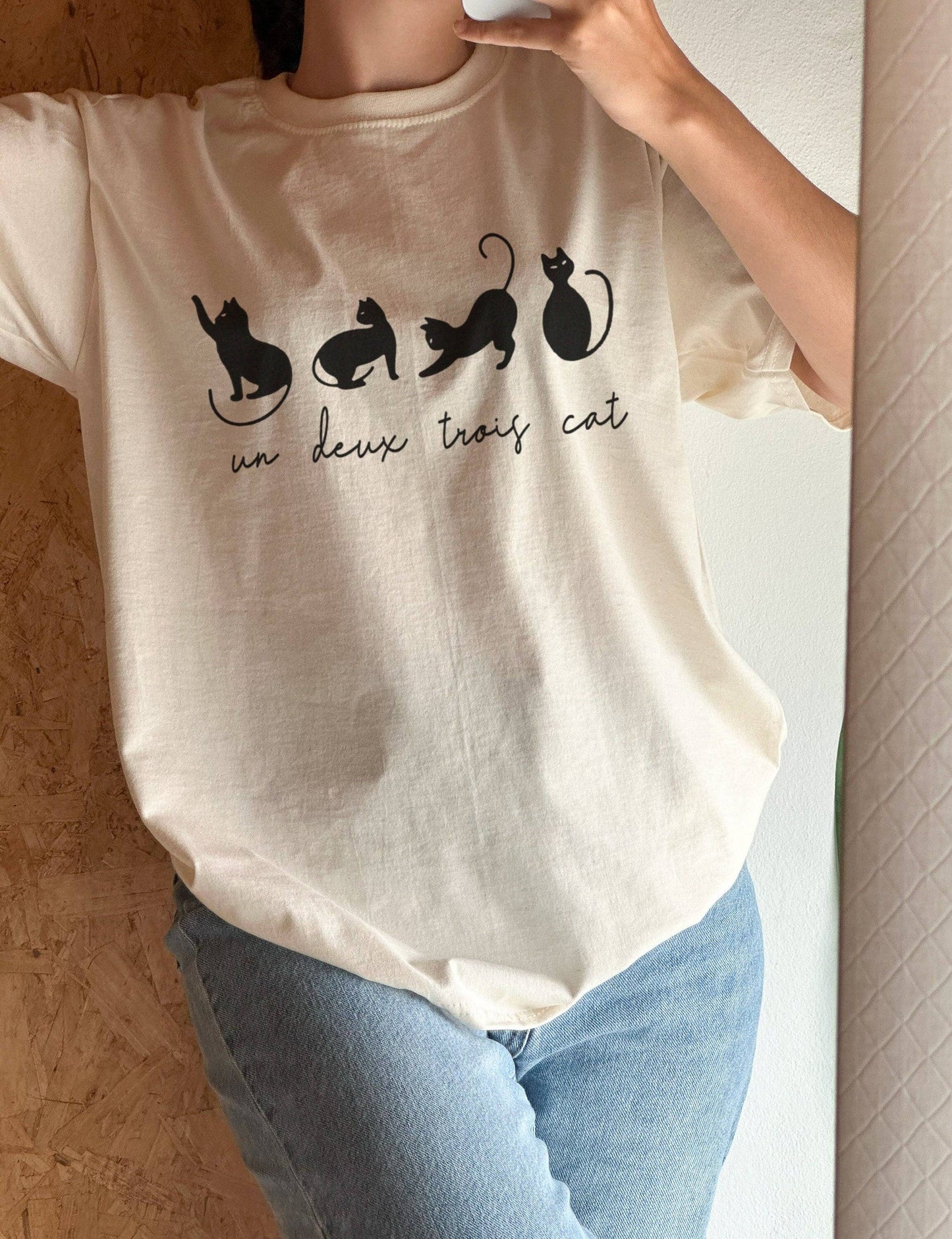 Un Deux Trois Cat T-Shirt - Perfect Gift For Cat Lovers Unisex T-shirt, Sweatshirt, Hoodie, Long Sleeve Tee - T-Shirt, Sweatshirt, Hoodie