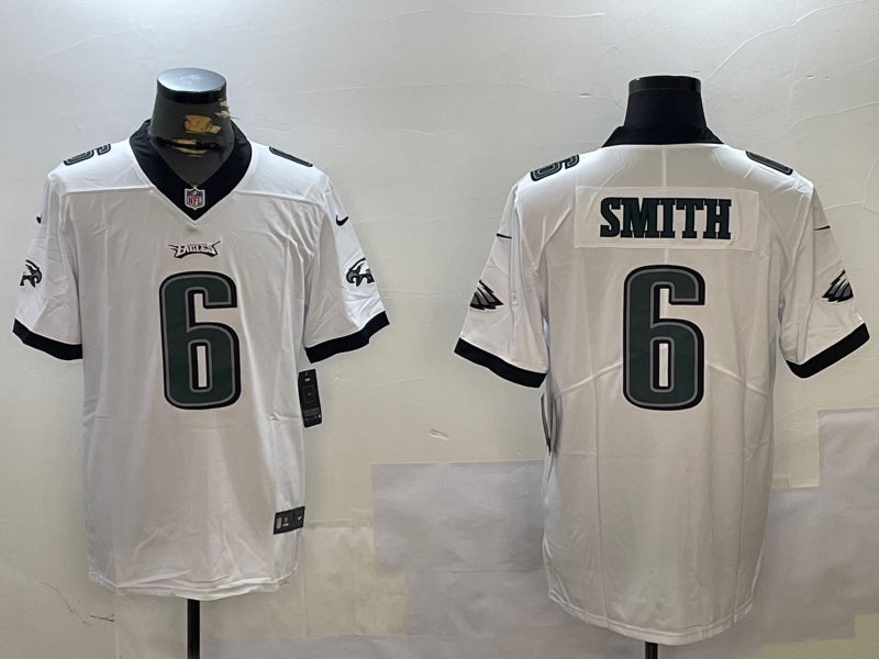Men's Philadelphia Eagles DeVonta Smith White Game Jersey football jersey product view 1