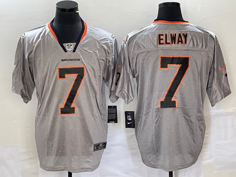 Men's Denver Broncos John Elway #7 Gray Game Jersey1 football jersey product view 1