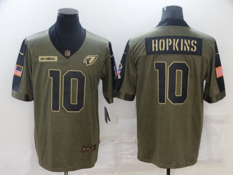 Men's Arizona Cardinals DeAndre Hopkins Brown Game Jersey football jersey product view 1