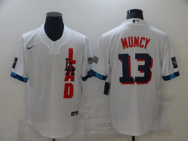 Men's Los Angeles Dodgers Max Muncy White All Star Player Jersey baseball jersey product view 1