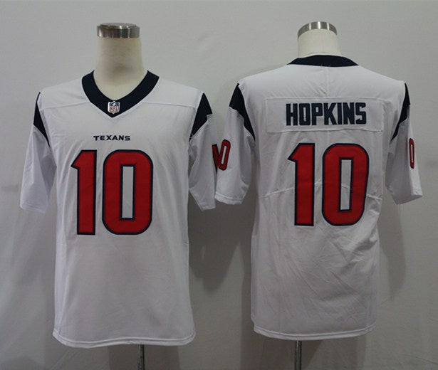 Men's Houston Texans DeAndre Hopkins #10 White Game Jersey1 football jersey product view 1