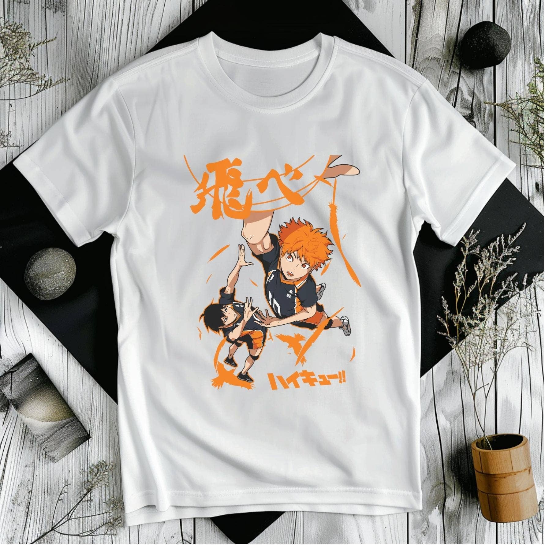Volleyball Anime Graphic Tee - Harajuku Manga Shirt - Unisex Unisex T-shirt, Sweatshirt, Hoodie, Long Sleeve Tee - T-Shirt, Sweatshirt, Hoodie