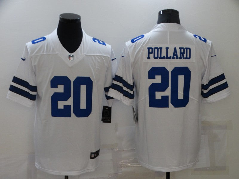 Men's Dallas Cowboys Tony Pollard White Game Player Jersey football jersey product view 1