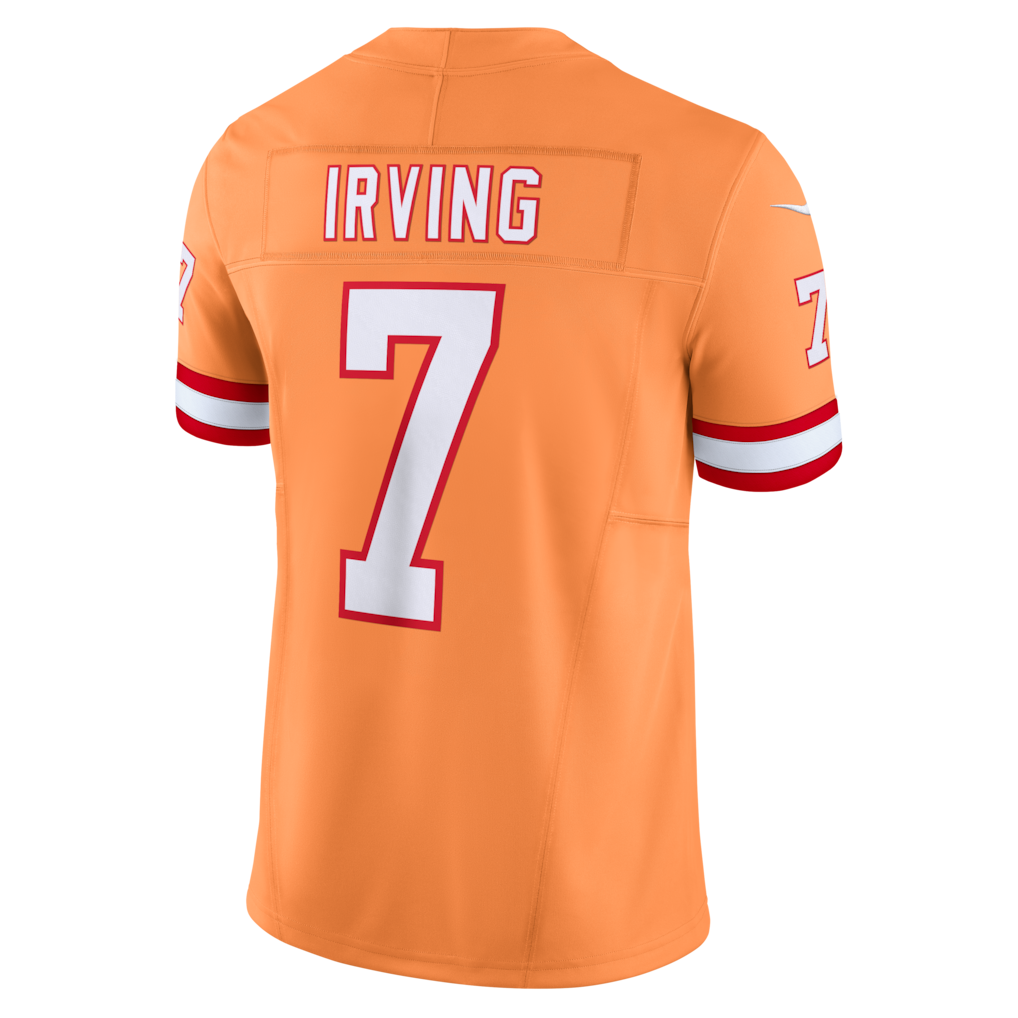 TB.Buccaneers #7 Bucky Irving Orange Alternate 2 Throwback Vapor F.U.S.E. Limited Jersey football jersey product view 1