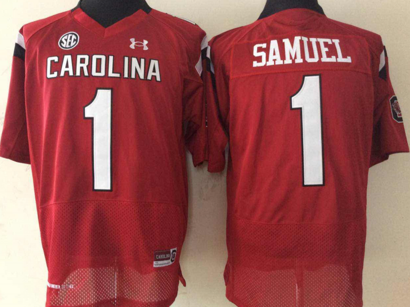 Men's South Carolina Gamecock Deebo Samuel #1 Maroon Player Game Jersey sports jersey product view 1