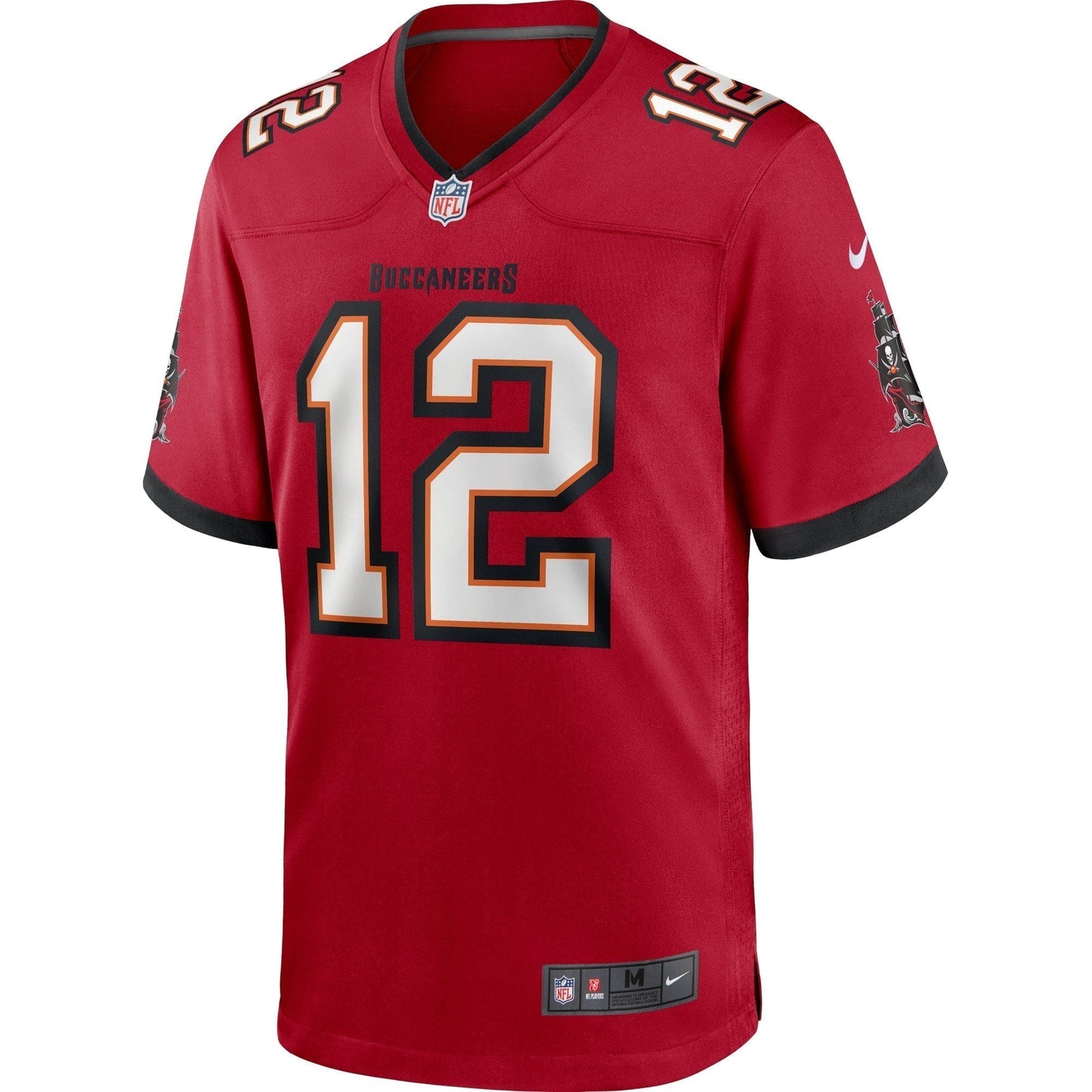 Tom Brady Tampa Bay Buccaneers Game Jersey - Red football jersey product view 2