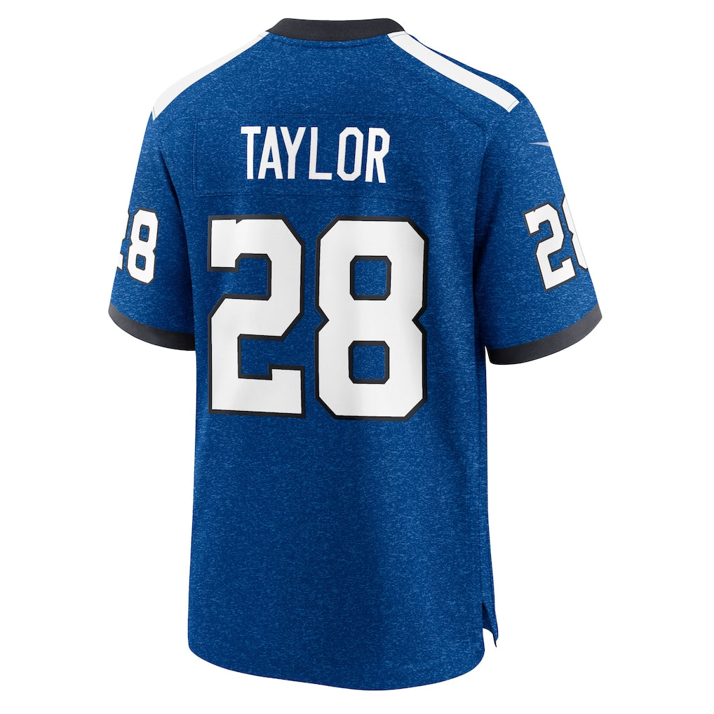 IN.Colts #28 Jonathan Taylor Royal Indiana Nights Alternate Game Jersey football jersey product view 1