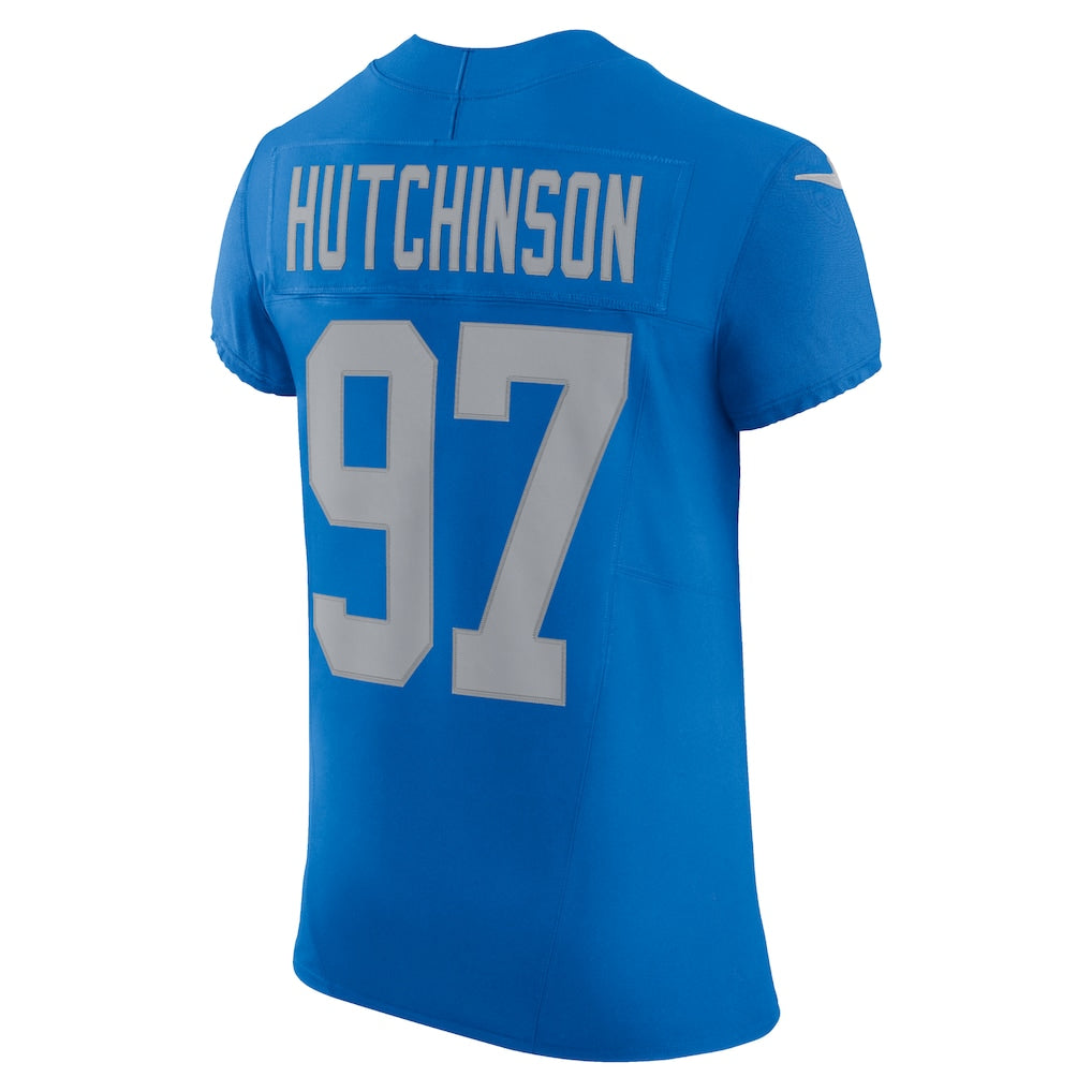 D.Lions #97 Aidan Hutchinson Blue Alternate Vapor F.U.S.E. Elite Jersey football jersey product view 1