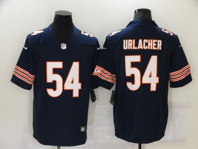 Men's Chicago Bears Brian Urlacher #54 Navy Game Jersey1 football jersey product view 1