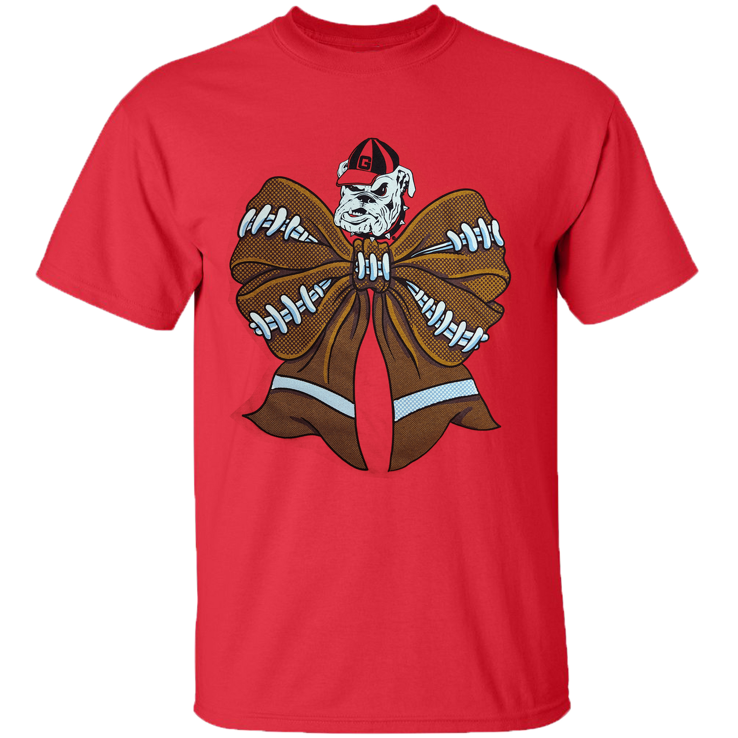 College- Georgia - 4 - Georgia Football Bow - Red Unisex T-shirt, Sweatshirt, Hoodie, Long Sleeve Tee - T-Shirt, Sweatshirt, Hoodie