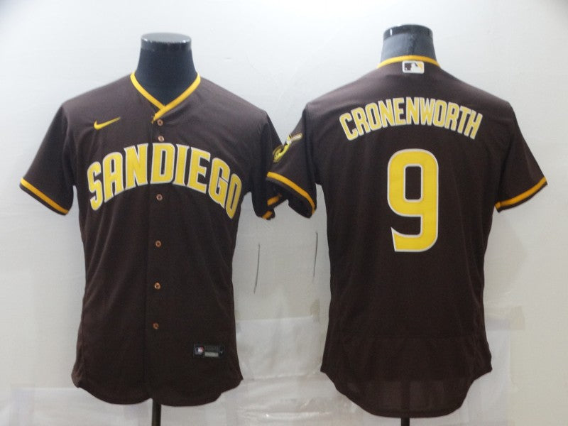 Men's San Diego Padres Jake Cronenworth Brown Stitched Jersey baseball jersey product view 1
